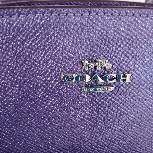 Purple Coach Periwinkle bag woth large wallet - Picture 4 of 5